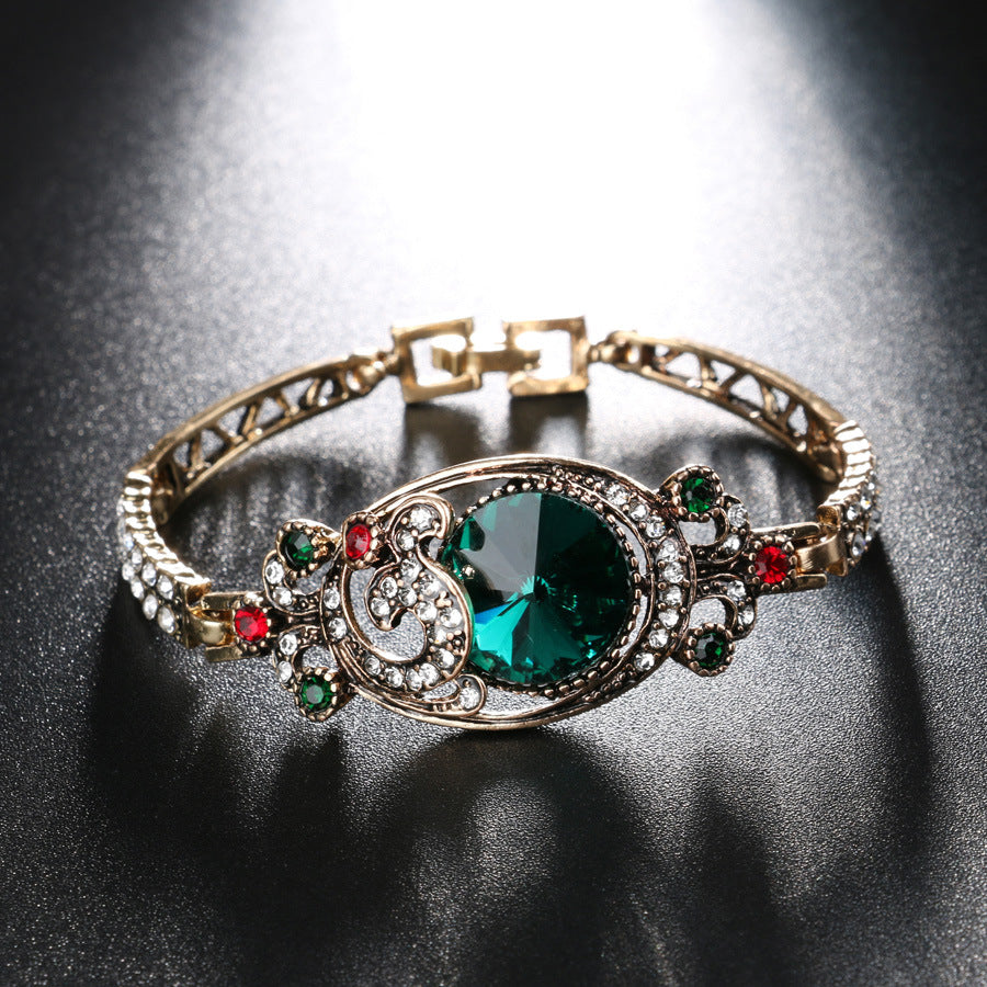 Classic Vintage Crystal Gem Women’s Bracelet and Bangle