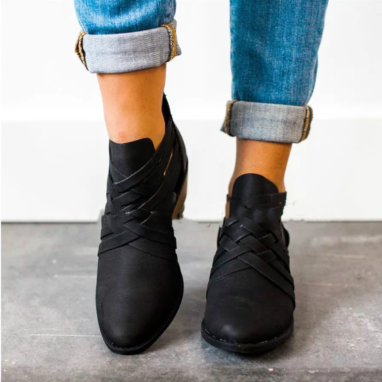 Cutout High Heels and Chunky Women’s Ankle Boots