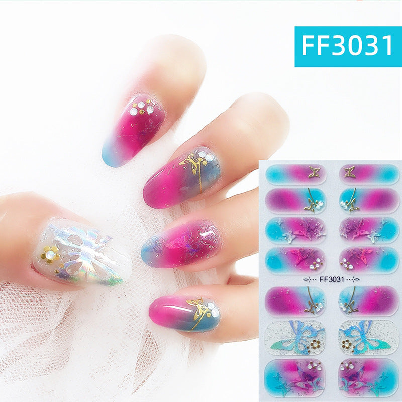 3D Crystal Nail Polish Film Full Adhesive Craft