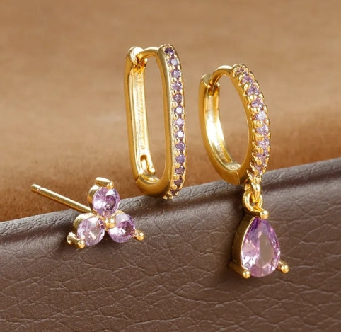 Water Drop Stud Earrings