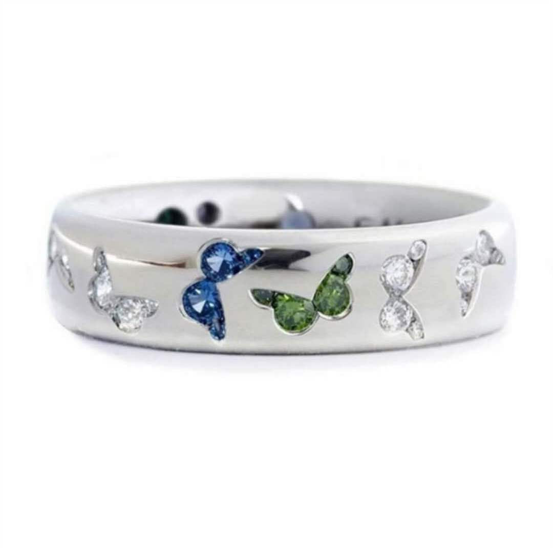 Butterfly Style Zircon Ring for Women’s Fashion