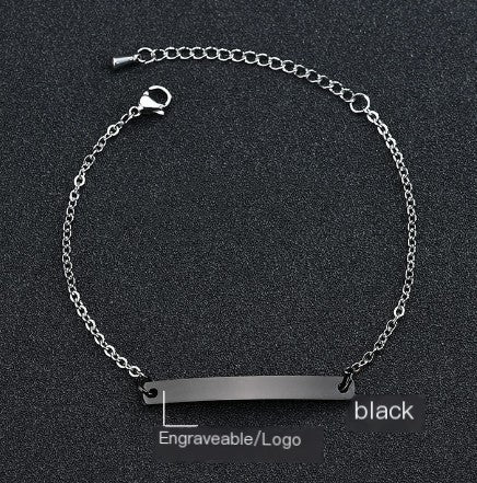 Curved Engraved Bracelet, Customizable Jewelry Piece