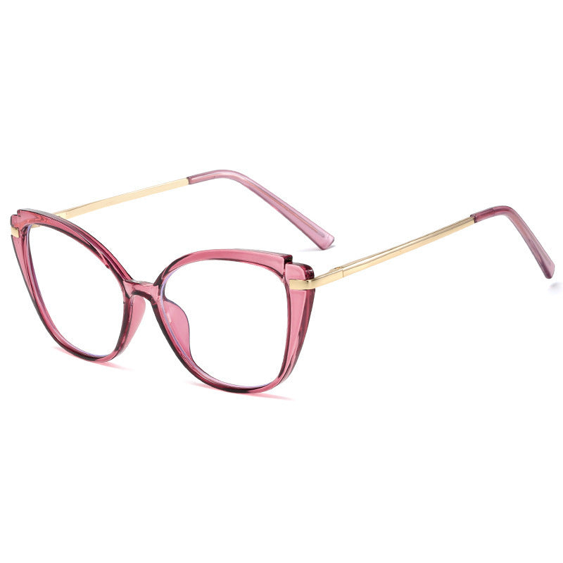 Vintage Triangular Blue Light Blocking Glasses for Women