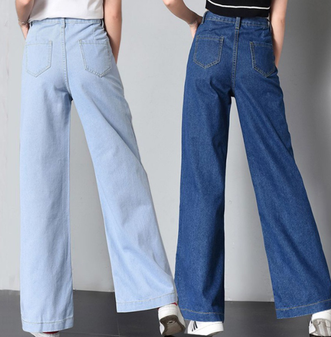 High-Waisted Loose Fit Wide Leg Jeans for Women