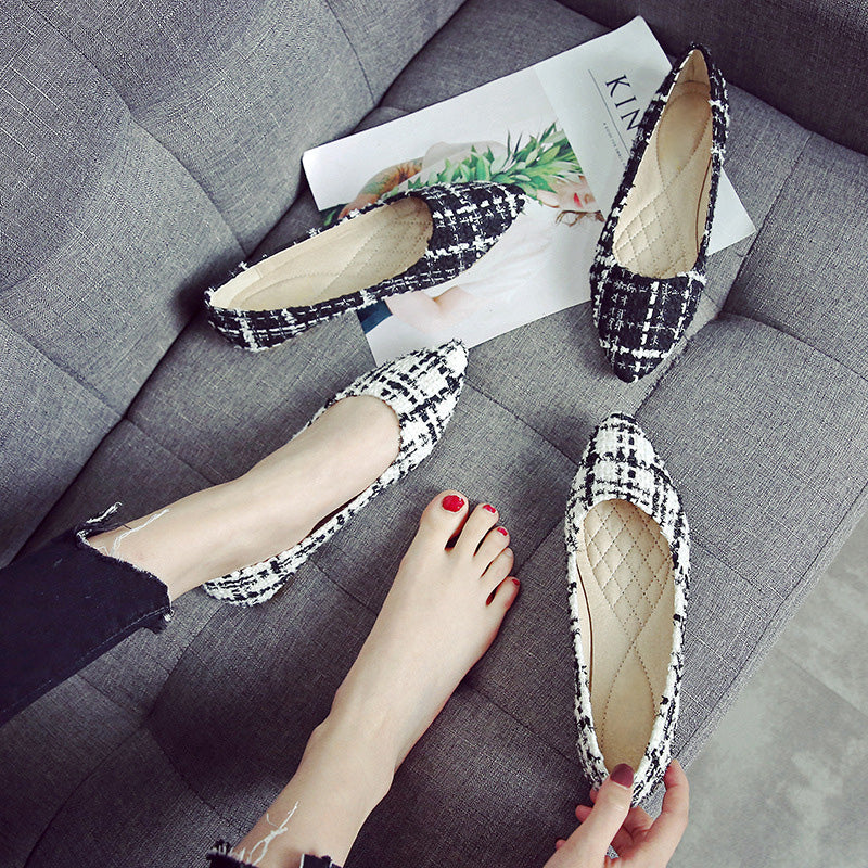 Autumn New Women’s Casual Plaid Loafers (Soft Sole)
