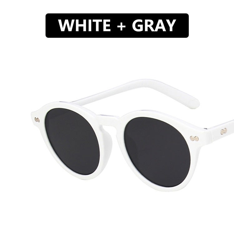 "Retro Round Frame Sunglasses for Trendy Men & Women"