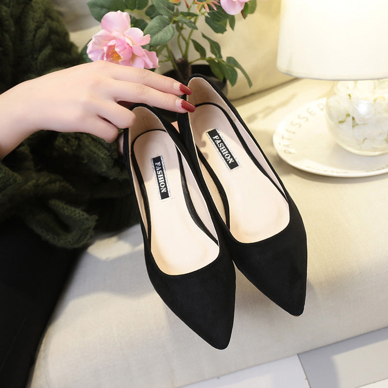 Casual Flat Women’s Shoes, Suede Non-Slip for Moms