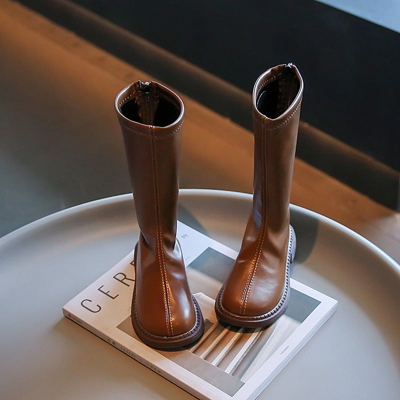 Kids' Fashionable High-Top Boots for Girls 2022