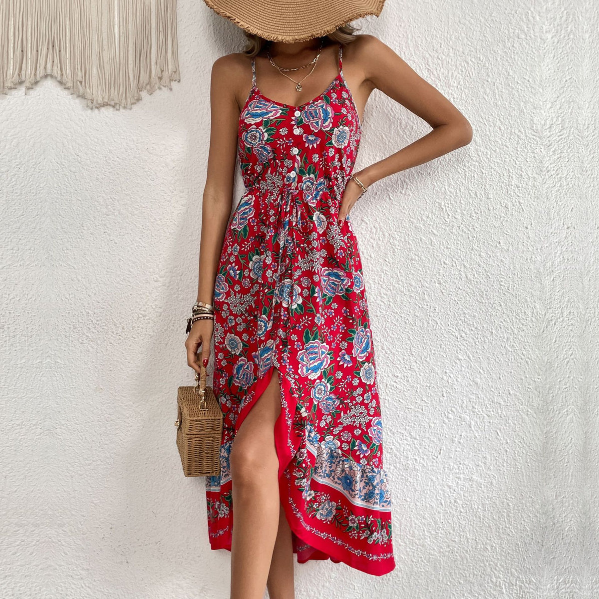 Women’s Printed Sling Dress