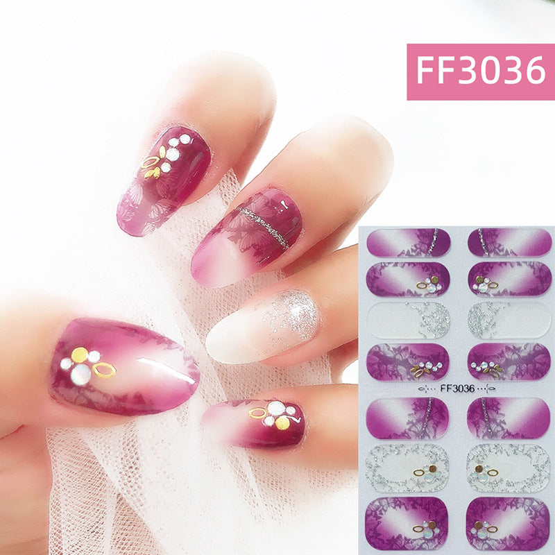 3D Crystal Nail Polish Film Full Adhesive Craft
