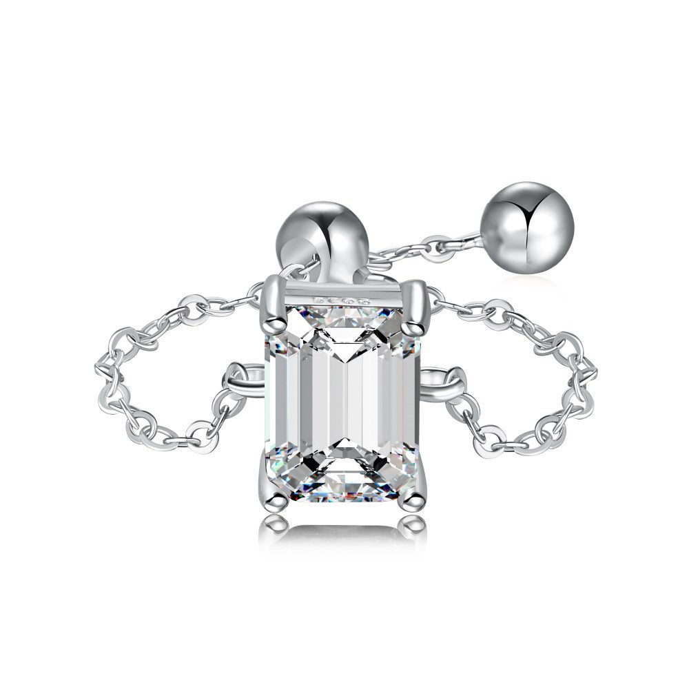 Sterling Silver Prism Fashion Ring - All-match Design