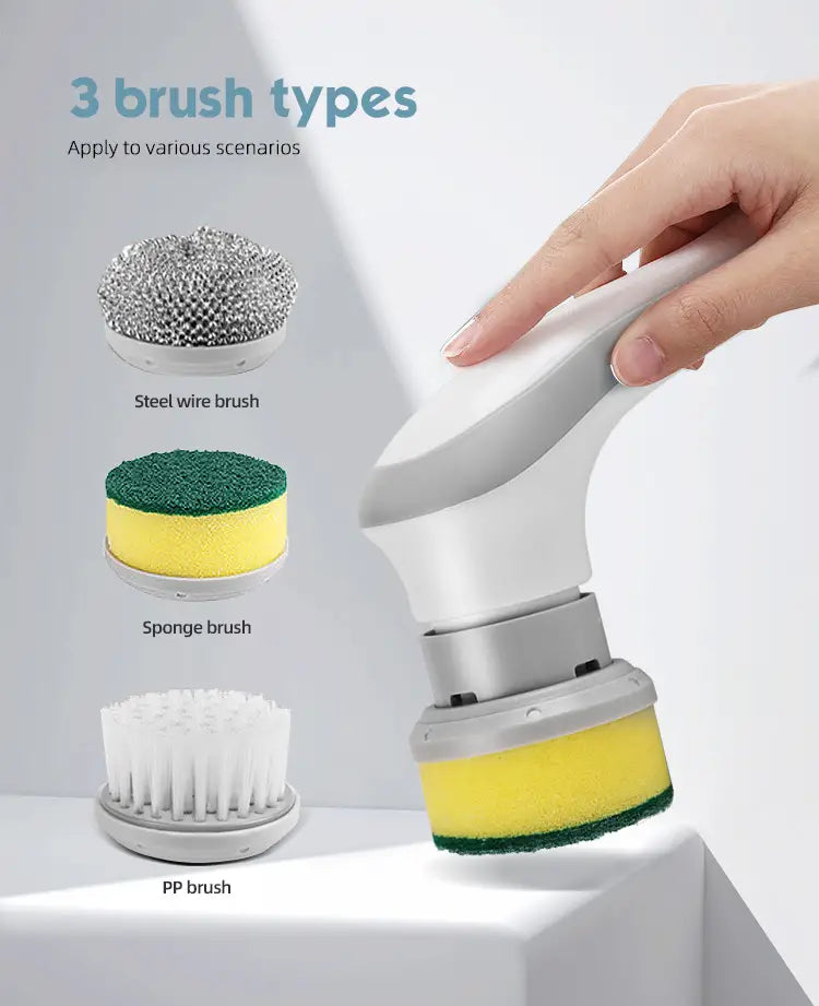 Electric Rotating Cleaning Brush for Sink and Car