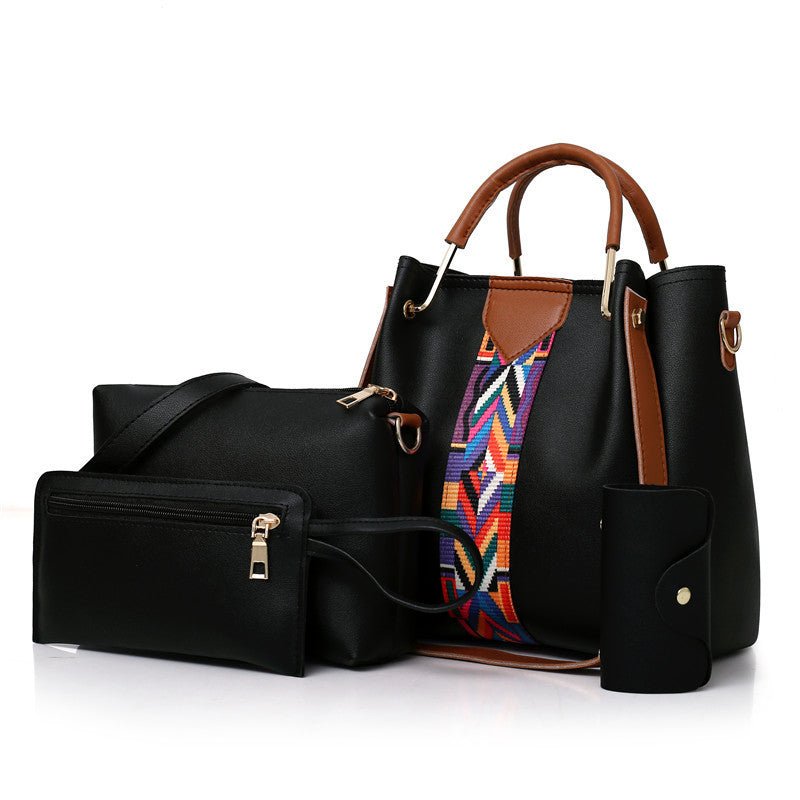 4-Piece Women's Shoulder Bag Set - Stylish Handbags