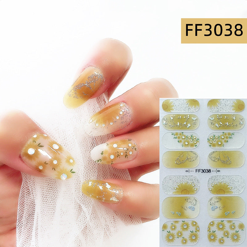 3D Crystal Nail Polish Film Full Adhesive Craft