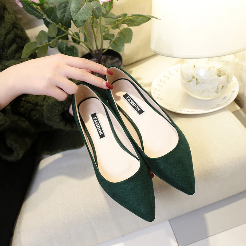 Casual Flat Women’s Shoes, Suede Non-Slip for Moms