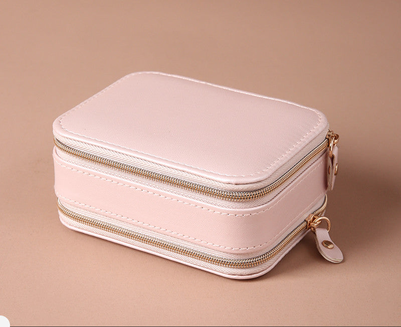 Portable Travel Jewelry Box for Earrings and Necklaces