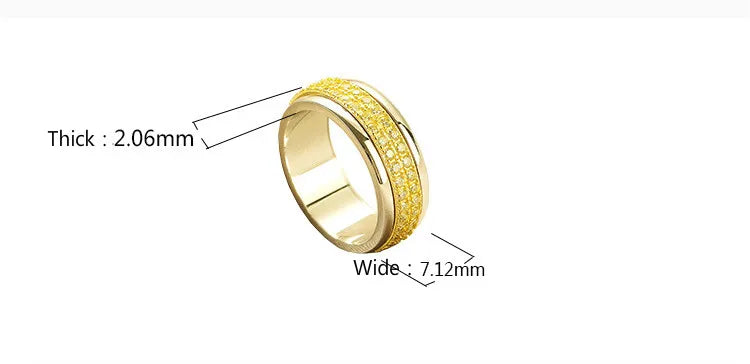 Rotatable 925 Silver Women’s Ring