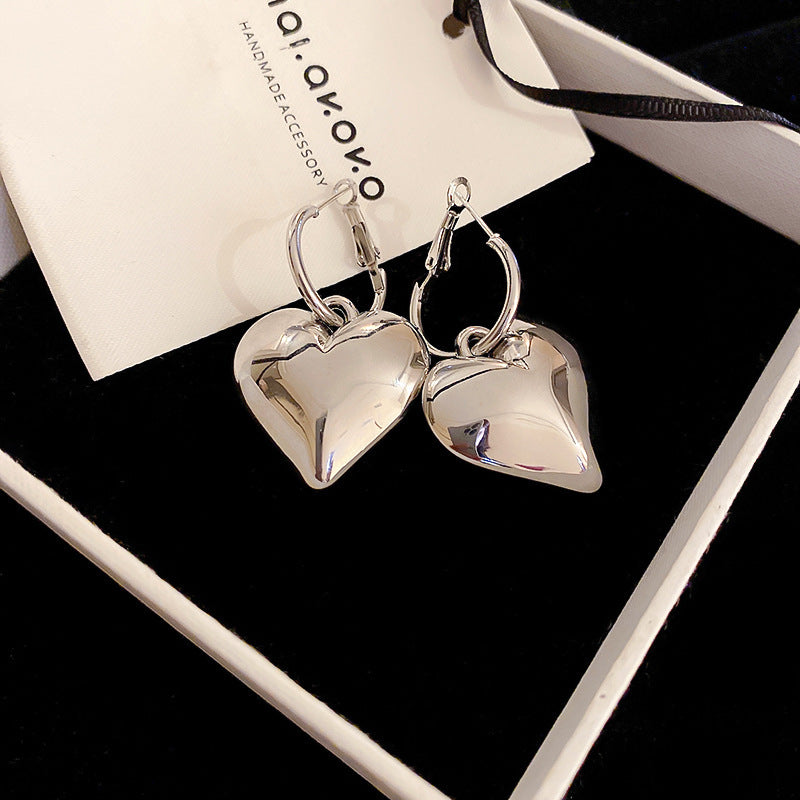 Stylish Heart Star Sequined Tassel Earrings for Women