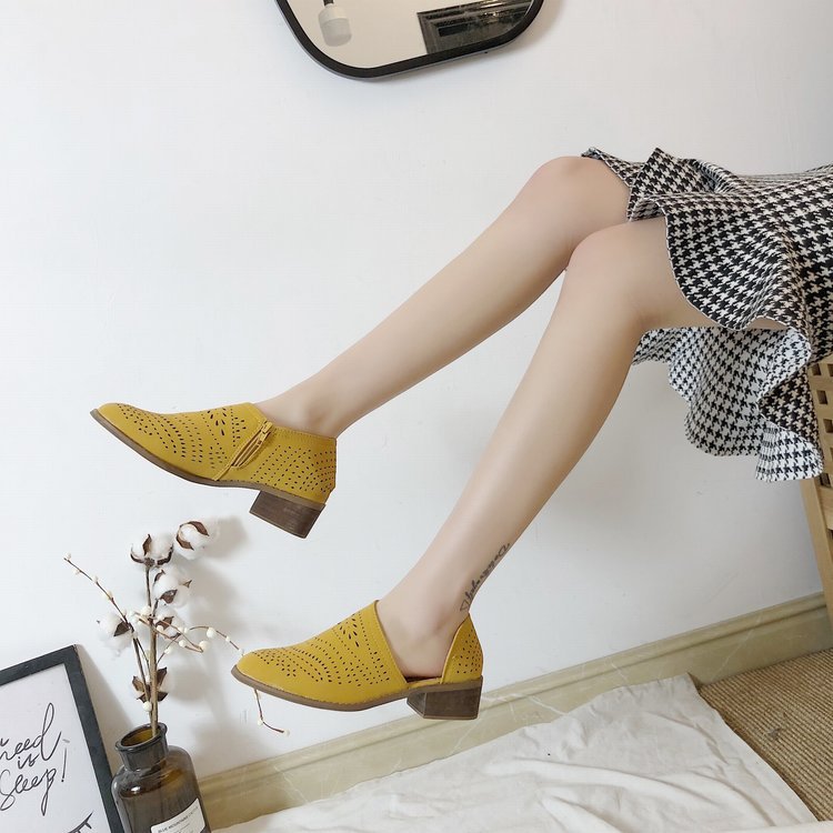 Women’s Plus Size Laser Cut Breathable Ankle Sandals