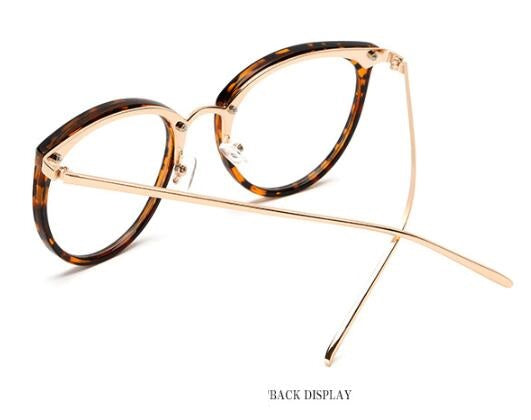Vintage Round Gold Wire Frame Glasses for Women