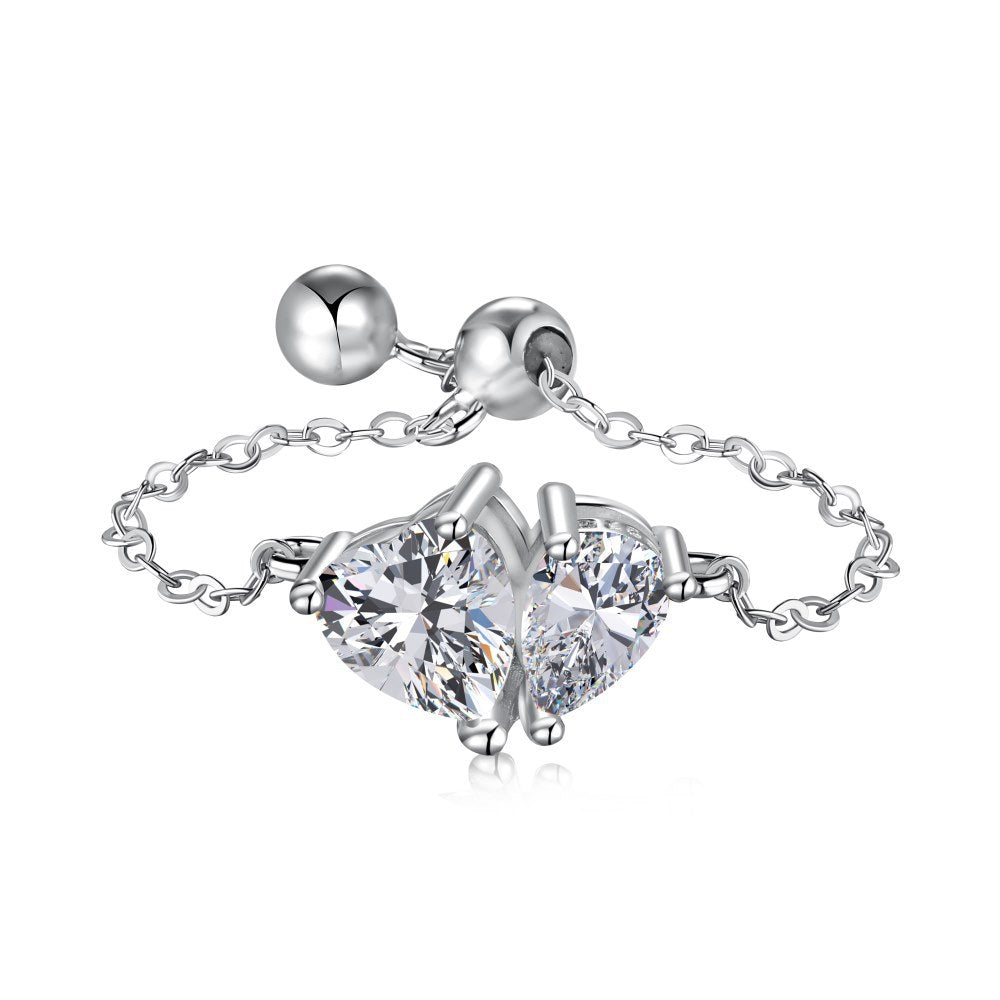 Sterling Silver Prism Fashion Ring - All-match Design