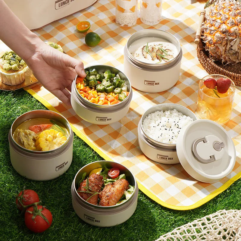 Portable Insulated Lunch Box With Cover