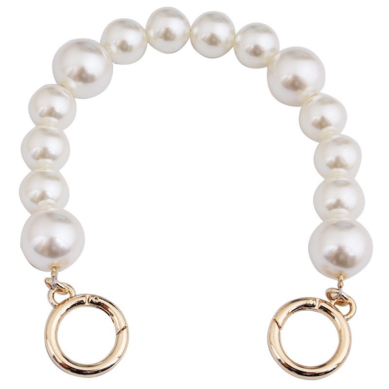 Fashion Simple Mixed Beads Imitation Pearl Bag Chain