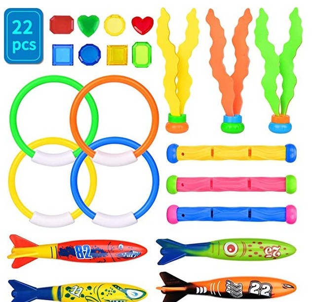 Summer Pool Diving Toys For Kids - Underwater Gem Set