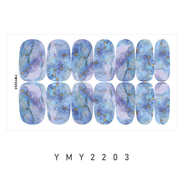 Marble Galaxy Nail Art Stickers - Trendy Designs