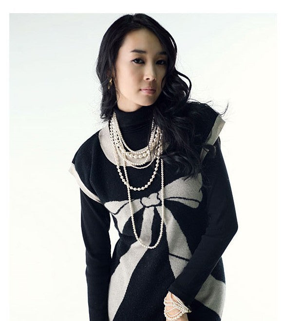 Fashion Pearl Statement Long Necklace for Women