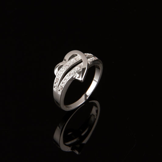 Heart-Shaped Diamond Ring Jewelry