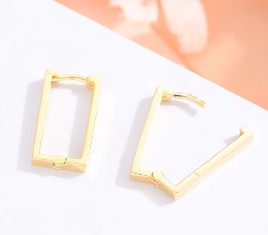 Rectangular Metal Earrings