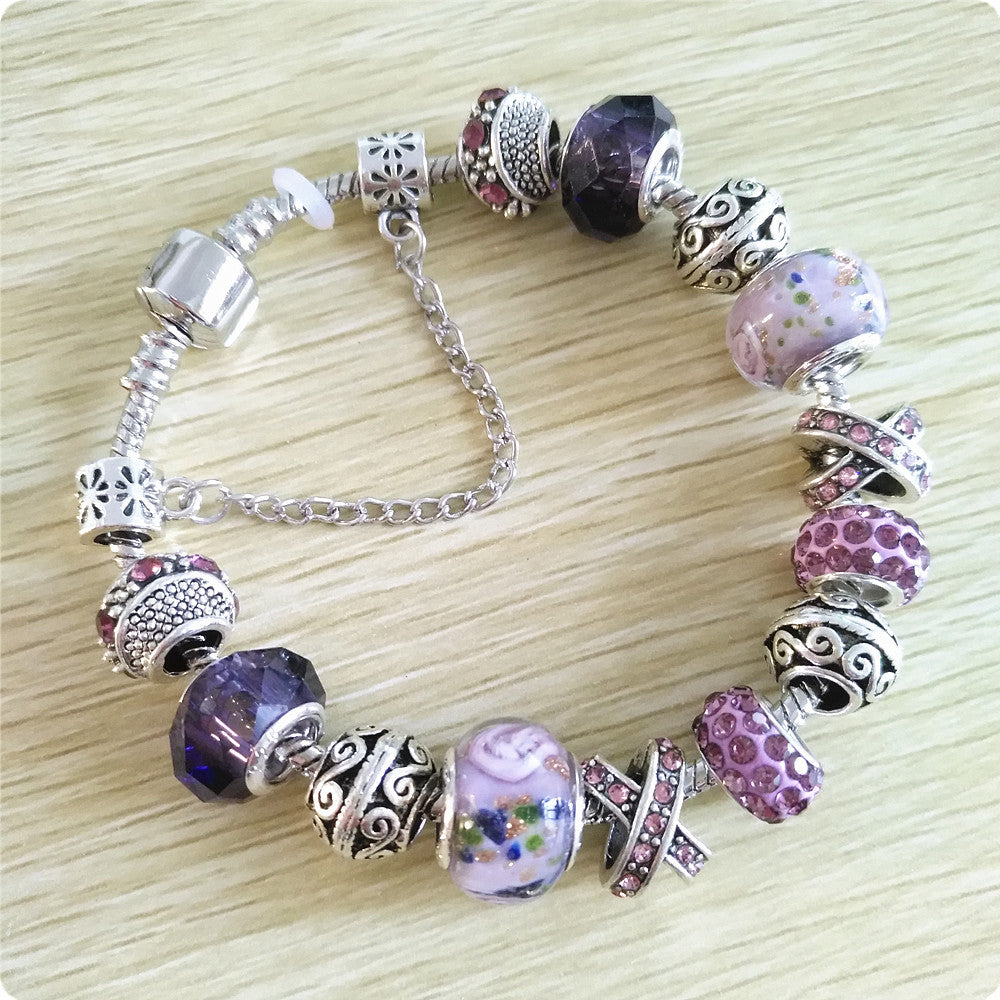 DIY Glass Bead Bracelet - Creative Fashion Jewelry