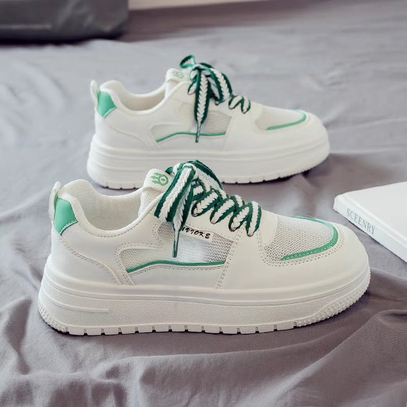 Women’s Breathable White Sneakers - Summer 2024 Casual Style