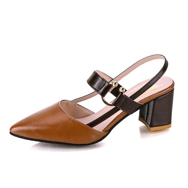 2024 Spring/Summer Women’s Pointed Toe Chunky Heels
