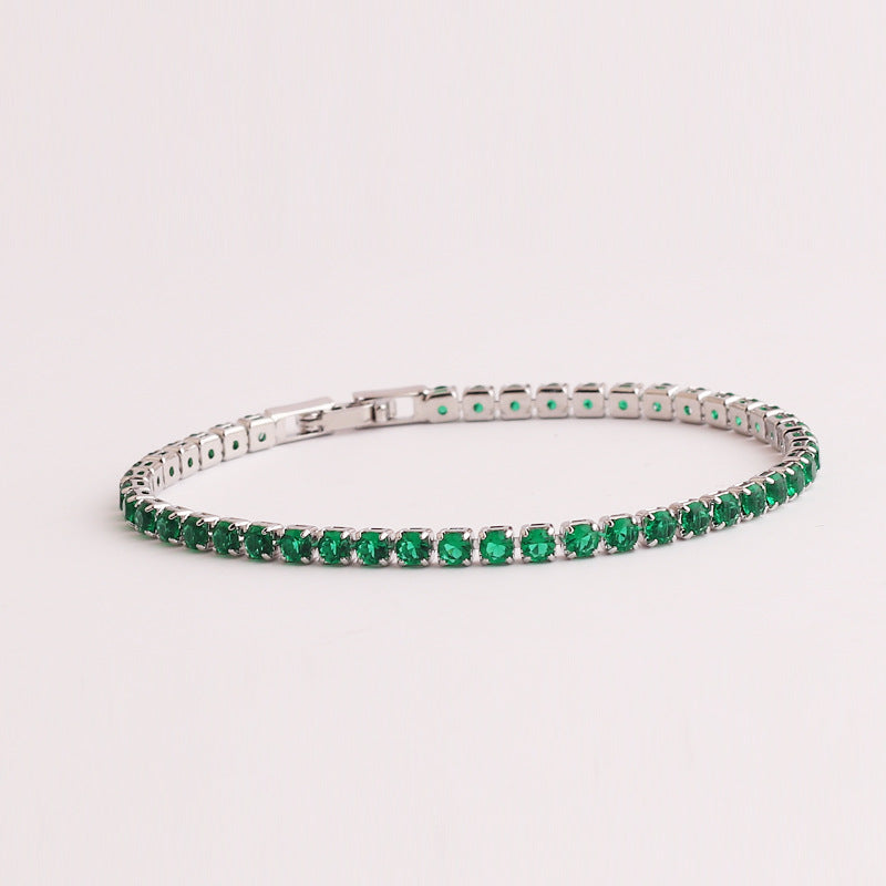 Green Zircon Women's Pull Bracelet Jewelry