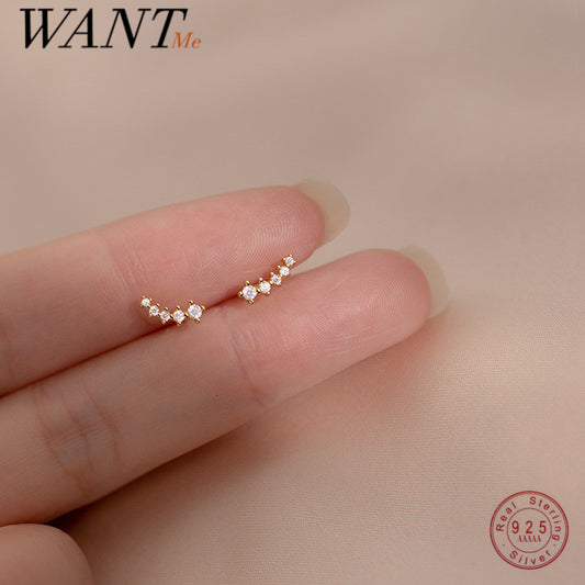 Minimalist Mini Zircon Earrings for Women’s Outings