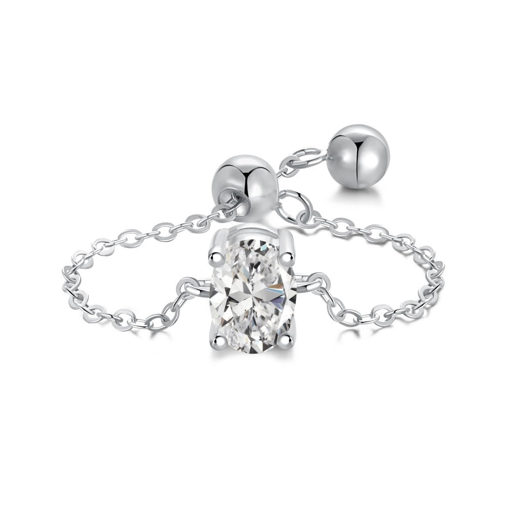 Sterling Silver Prism Fashion Ring - All-match Design