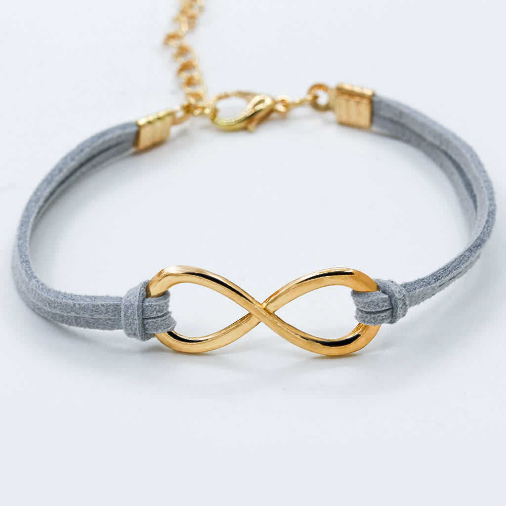 Fashion Symbol 8-Shape Leather Cord Bracelet