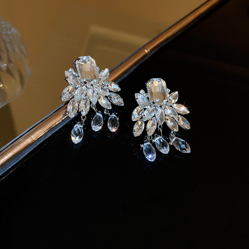 Stylish Heart Star Sequined Tassel Earrings for Women