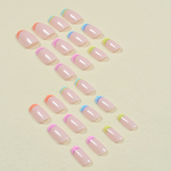 Two-Color Splicing Wearable Armor Nail Patches