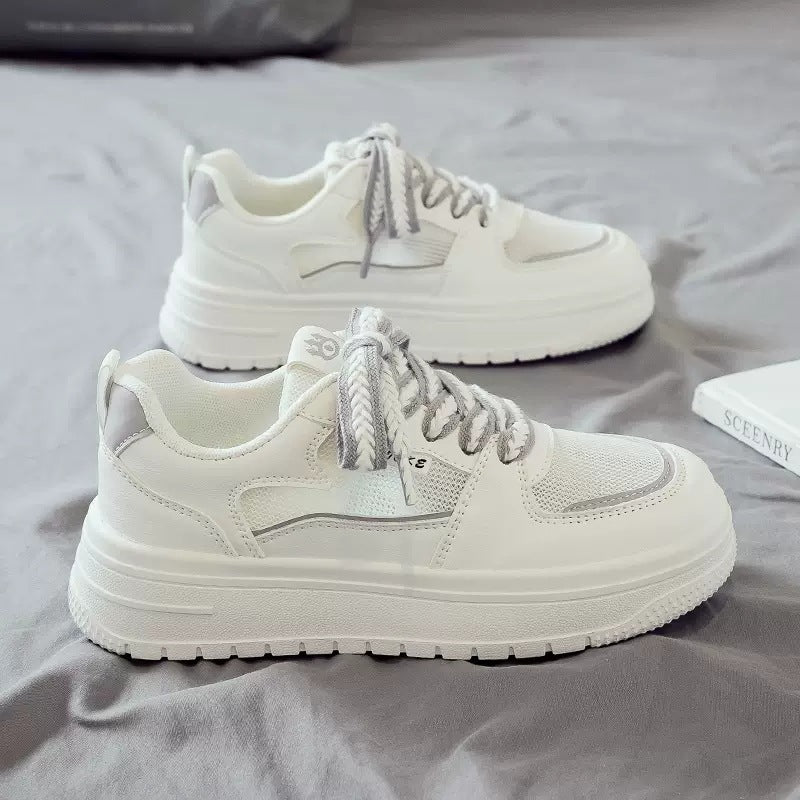 Women’s Breathable White Sneakers - Summer 2024 Casual Style