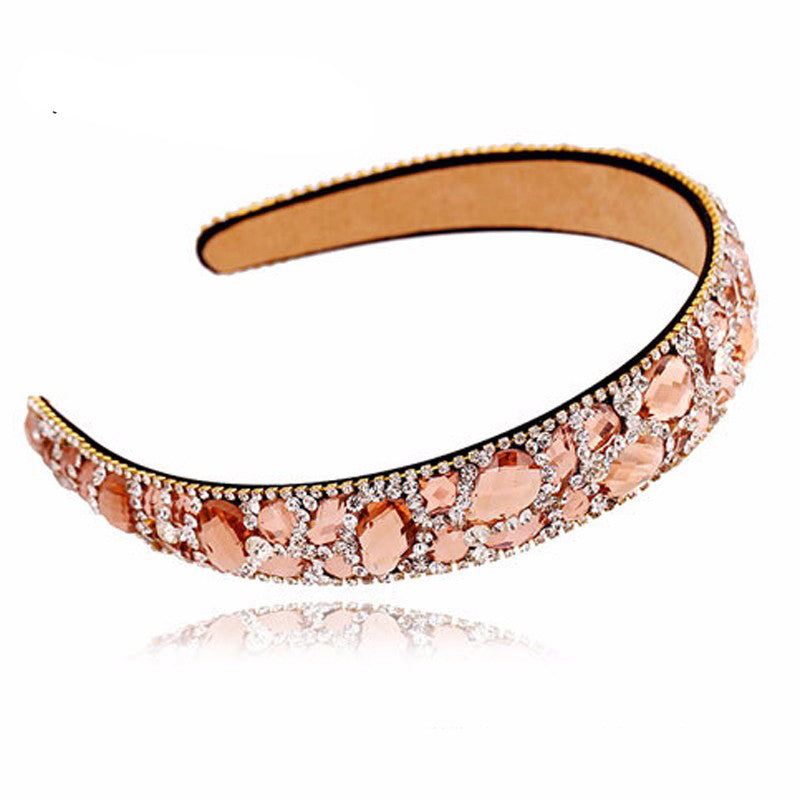 Wholesale Korean Fashion Headband with Crystal Accents