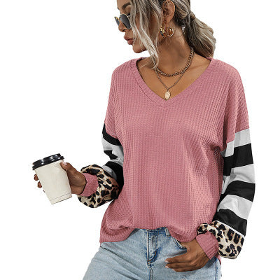 2023 Women's Striped Long Sleeve T-Shirt for Fall/Winter