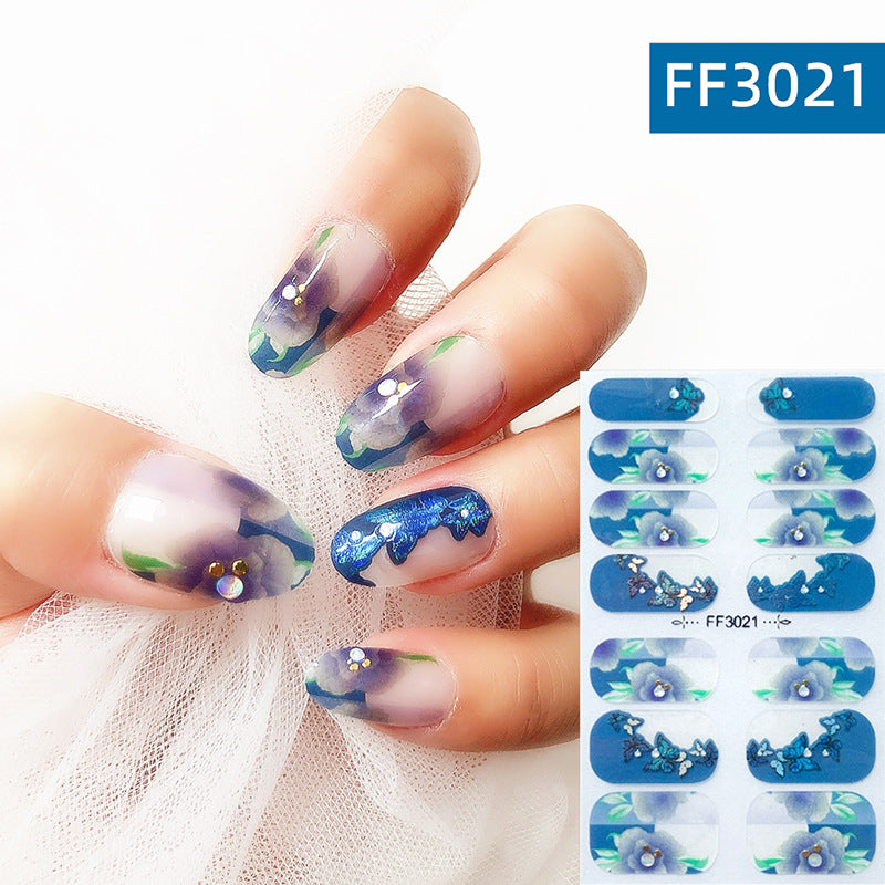 3D Crystal Nail Polish Film Full Adhesive Craft
