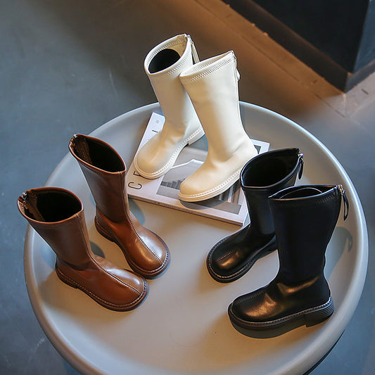 Kids' Fashionable High-Top Boots for Girls 2022