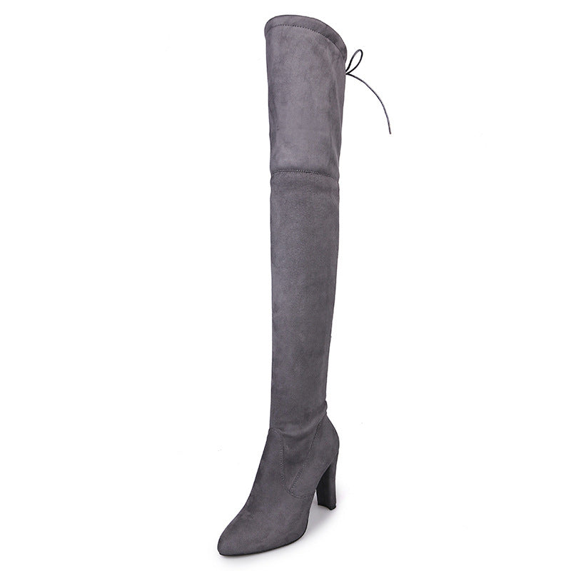2020 Fashion Pointed Toe High Heel Over Knee Boots