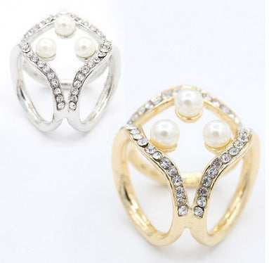 Fashion Crystal Scarf Clip with Rhinestone Inlay
