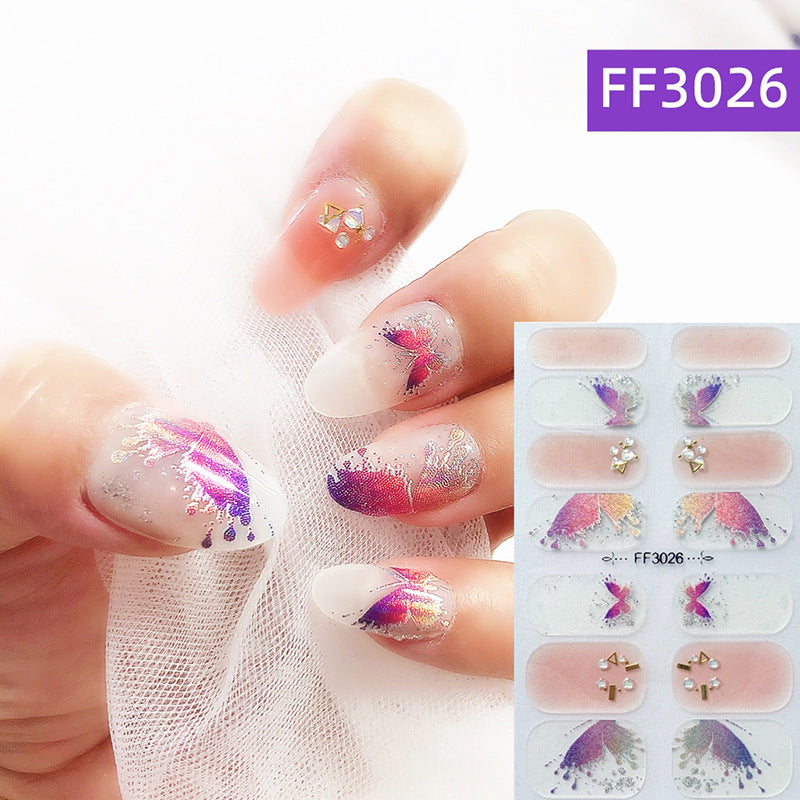 3D Crystal Nail Polish Film Full Adhesive Craft