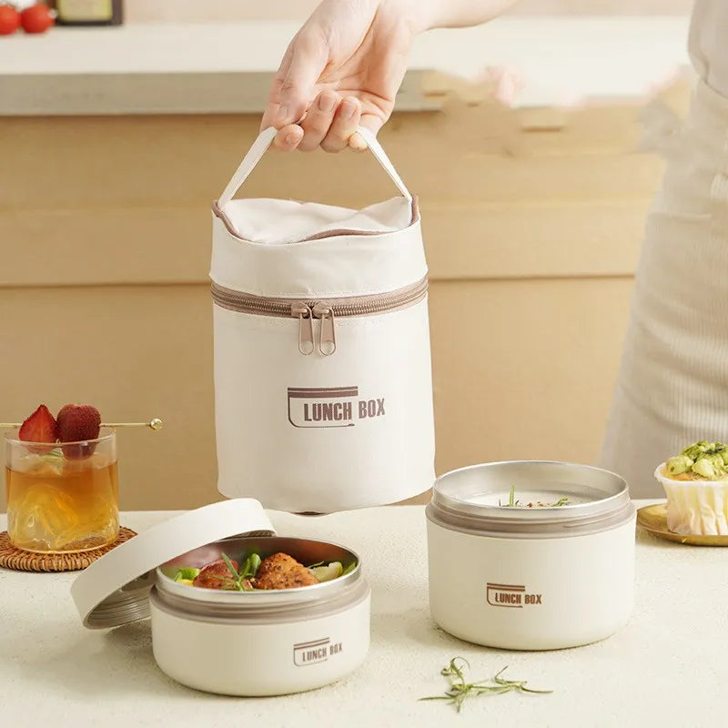 Portable Insulated Lunch Box With Cover